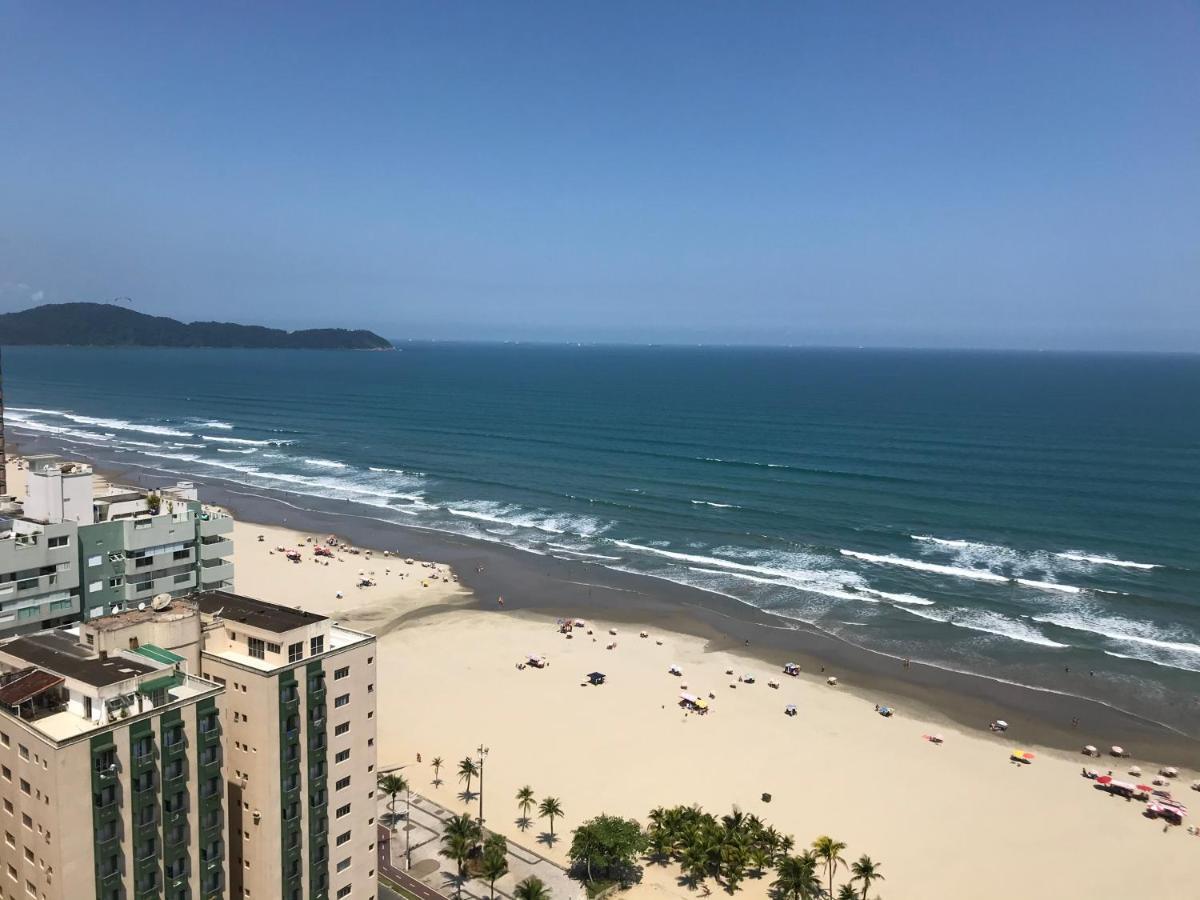 Apto Com Vista Para O Mar, 2 Vagas De Garagem E Churrasqueira Na Varanda Прая-Гранди Экстерьер фото